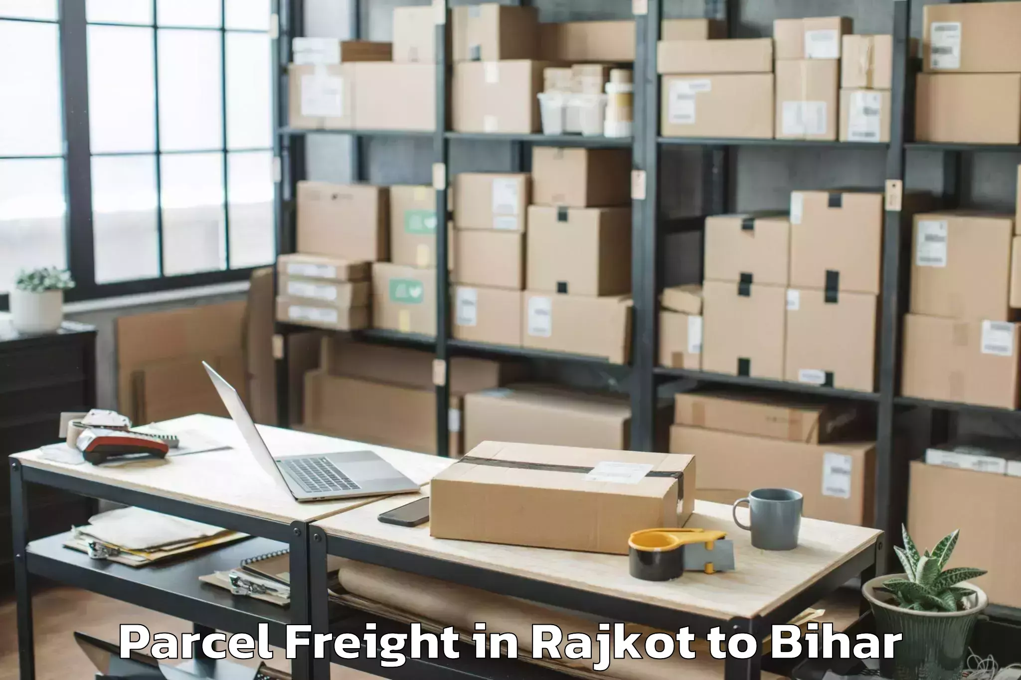 Book Rajkot to Barhara Parcel Freight